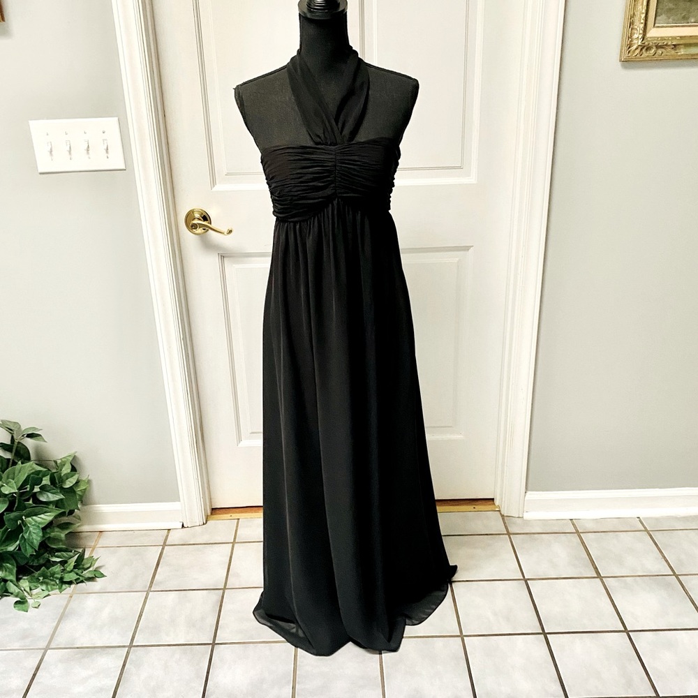 White House Black Market Black Evening Gown.